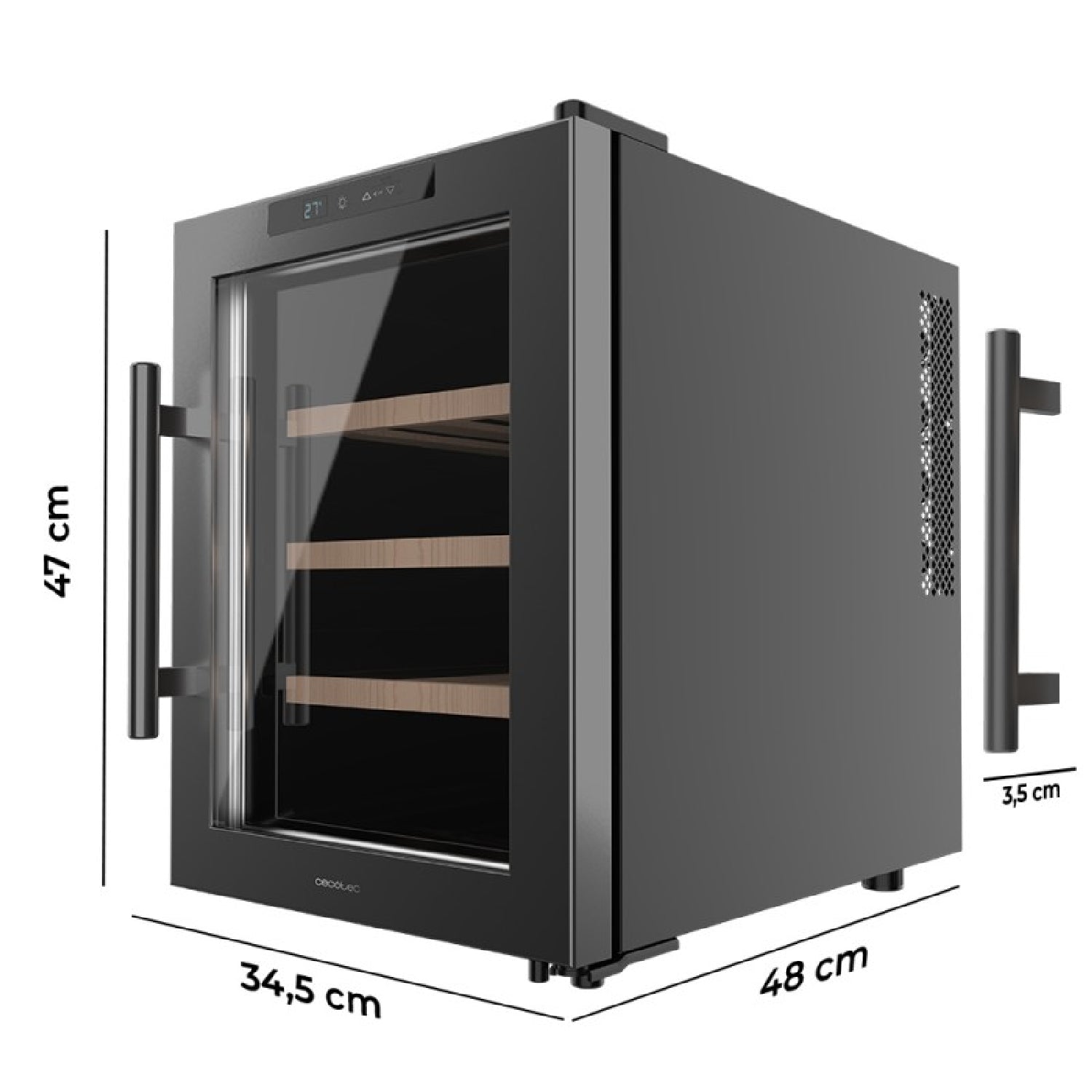 Vinoteca De 12 Botellas Bolero Grandsommelier 1220 Coolwood. 31 Litros, Sistema Termoeléctrico De Enfriamiento, Alto Rendimiento, Temperatura Regula_1