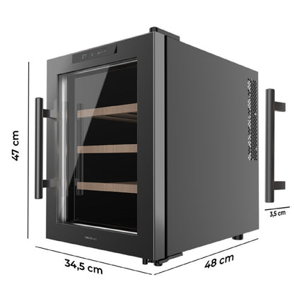 Vinoteca De 12 Botellas Bolero Grandsommelier 1220 Coolwood. 31 Litros, Sistema Termoeléctrico De Enfriamiento, Alto Rendimiento, Temperatura Regula_1