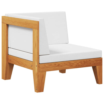 Vidaxl Sofá De Esquina Seccional Y Cojines Blanco Crema Madera Acacia_0