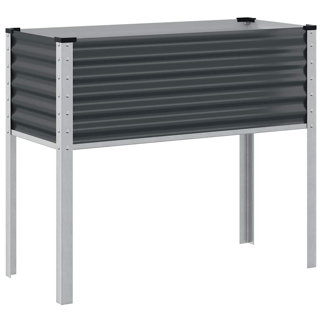 Jardinera De Acero Antracita 100x45x90 Cm_0