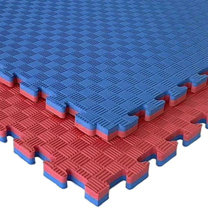Artatami® Tatami Puzzle 1x1x25 Mm Rojo - Azul Pack Ahorro【16 Unidades】gimnasios - Fitness - Pilates - Yoga_4
