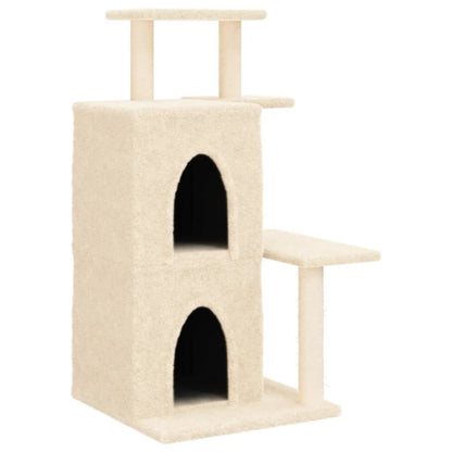 Vidaxl Rascador Para Gatos Con Postes De Sisal Color Crema 97 Cm_0