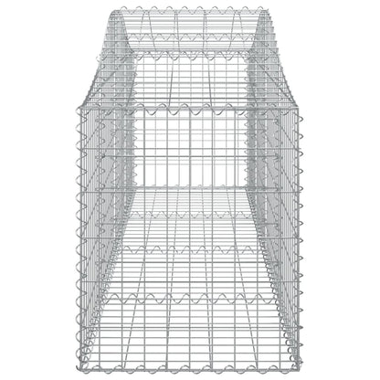Cestas De Gaviones 12 Uds Forma De Arco Hierro 200x50x60/80 Cm_4