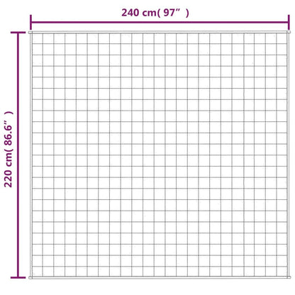 Vidaxl Manta Con Peso Tela Gris 220x240 Cm 15 Kg_2