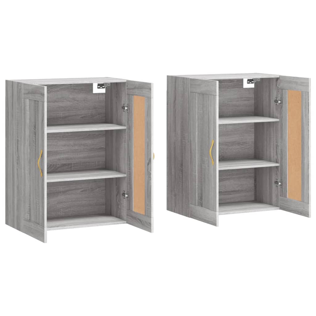 Armarios De Pared 2 Uds Madera De Ingeniería Gris Sonoma_3