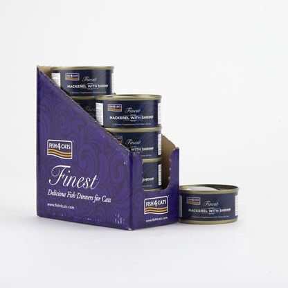 Fish4cats Filete Para Gato – Caballa Con Camarón 70 G (pack De 10)_0