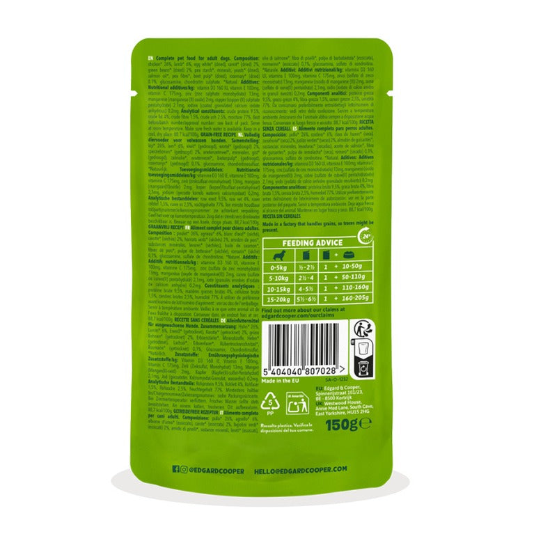 Guiso de cordero y pollo para perro Edgard & Cooper 150 g