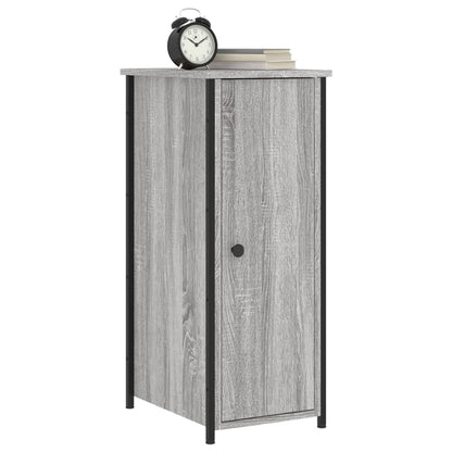 Mesita De Noche Madera De Ingeniería Gris Sonoma 32x42x80 Cm_1