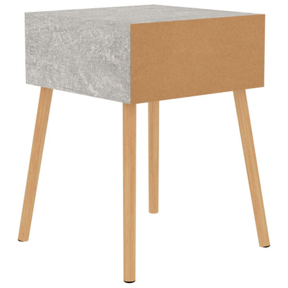 Mesita De Noche Madera De Ingeniería Gris Hormigón 40x40x56 Cm_3