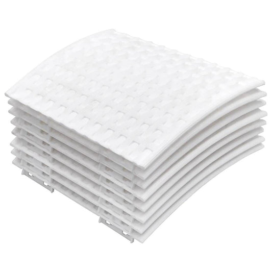 Vidaxl Falda Del Árbol De Navidad Plástico Blanca Ø65x23 Cm_0
