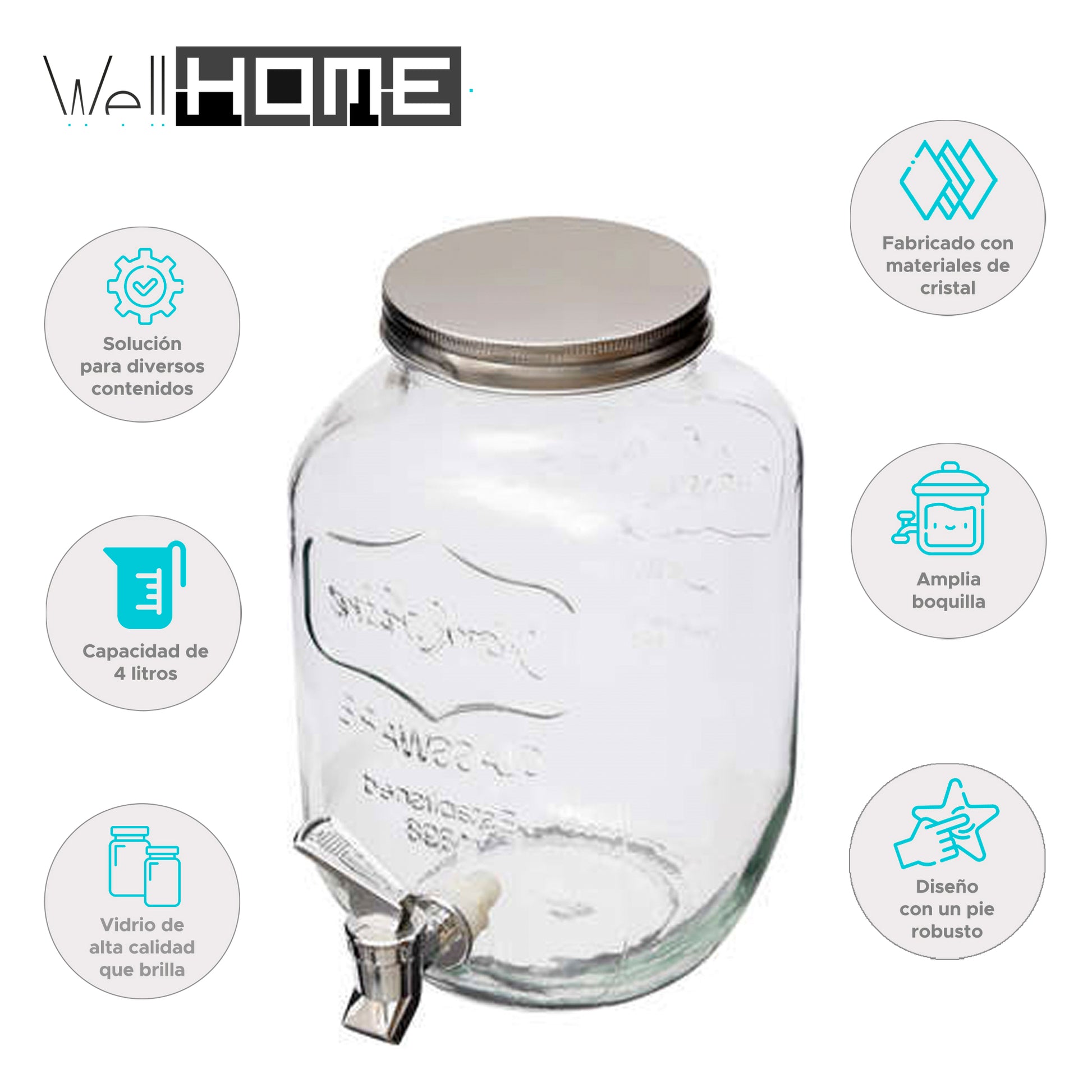 Wellhome - Dispensador De Bebidas De 4 L