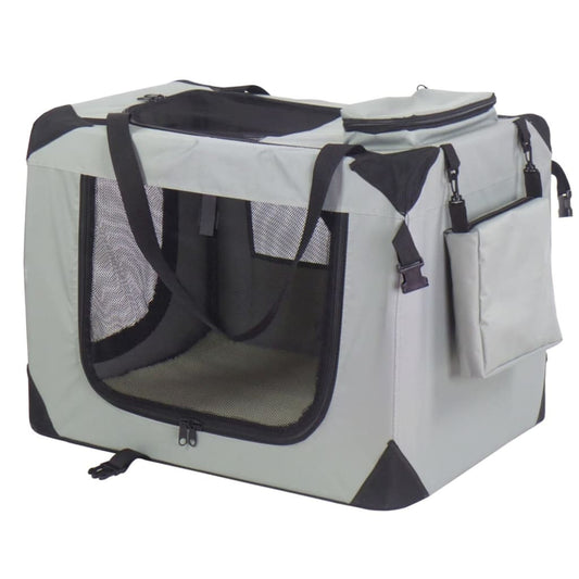 @pet Transportín Para Perros Nylon Gris 90x61x65 Cm 11074_0