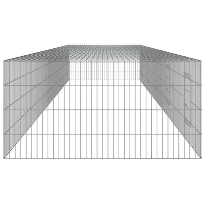 Vidaxl Jaula Para Conejos 5 Paneles Hierro Galvanizado 541x109x54 Cm_4