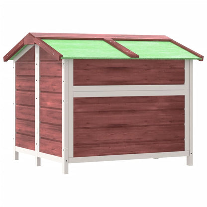 Vidaxl Caseta Para Perros Madera Maciza De Pino Moca 96x87x80,5 Cm_4