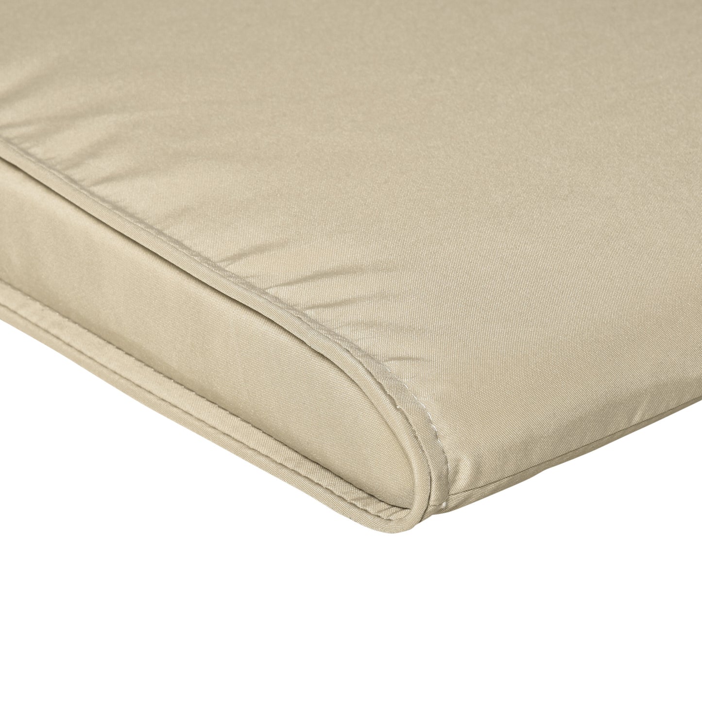Outsunny Cojín Tumbona Exterior 198x53x5cm Desenfundable Con Reposacabezas Beige_3