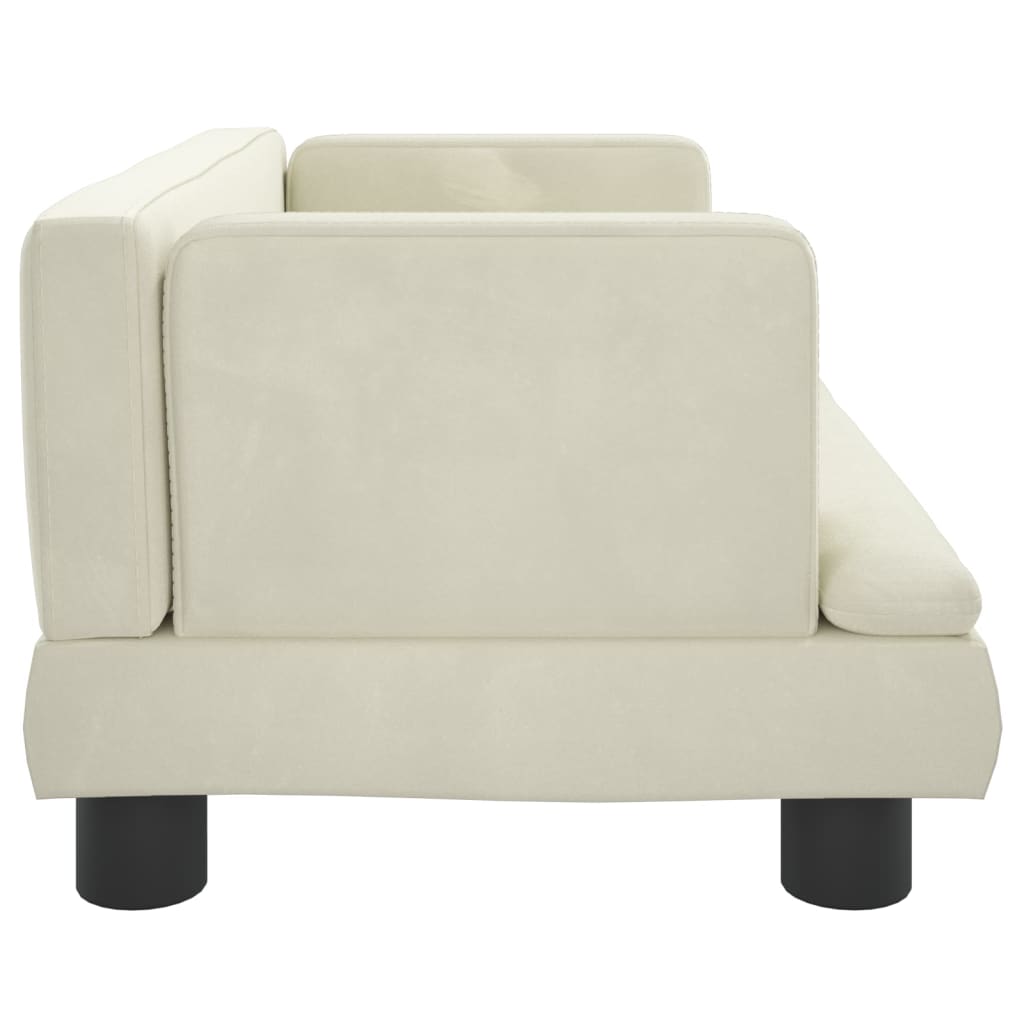 Cama Para Perros De Terciopelo Crema 60x40x30 Cm / Vetonek_2