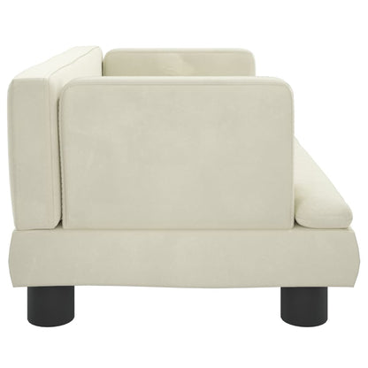 Cama Para Perros De Terciopelo Crema 60x40x30 Cm / Vetonek_2