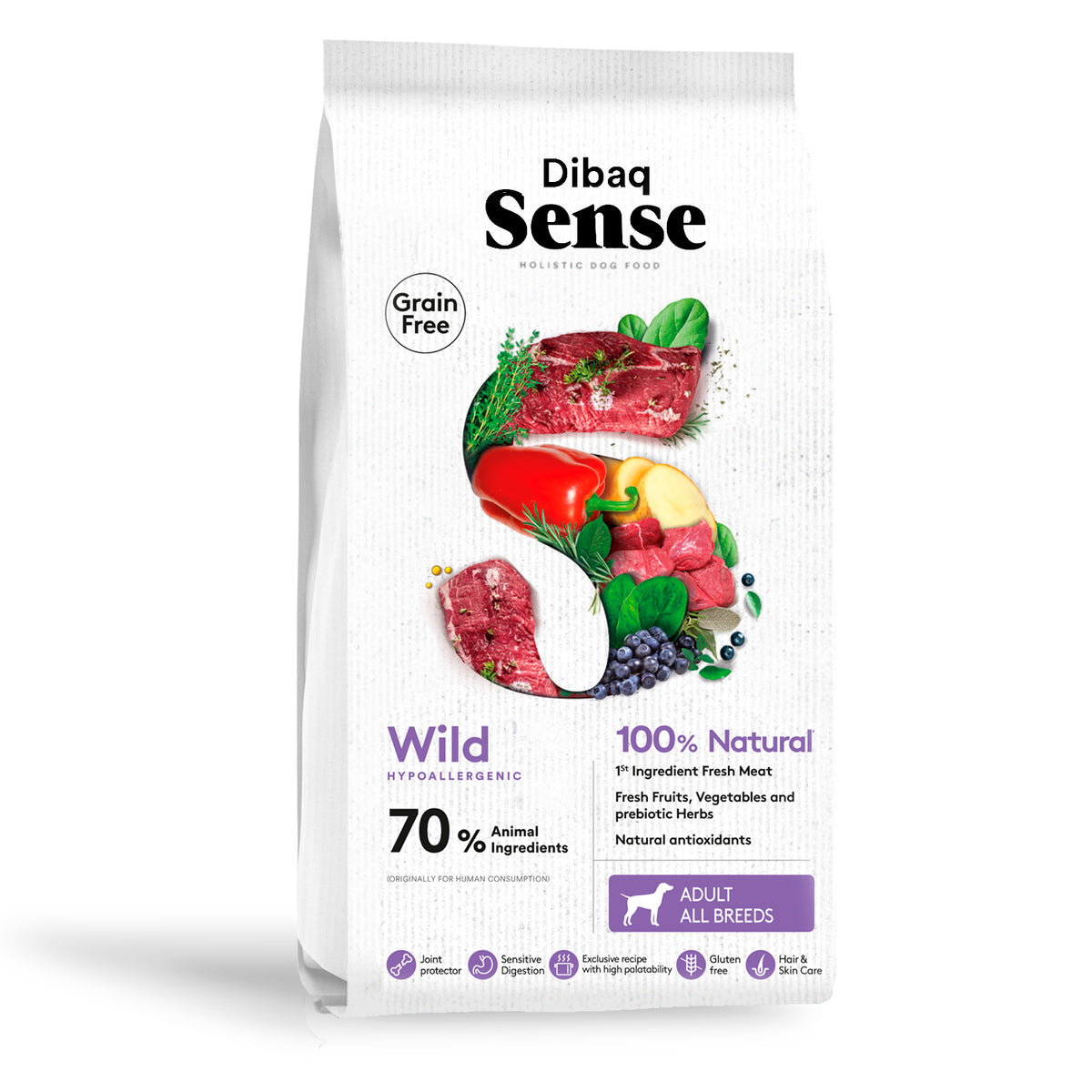 Dibaq Sense Grain Free Jabalí Y Ciervo 2kg_0