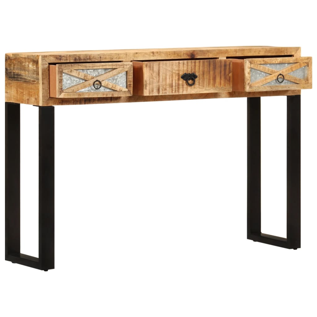 Mesa Consola De Madera Maciza De Mango 110x30x76 Cm_0