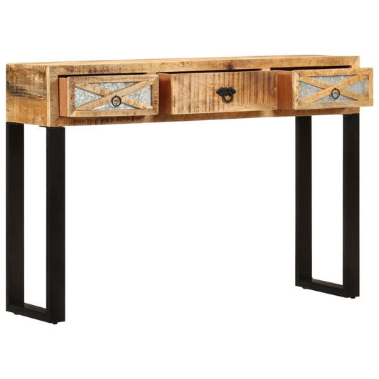 Mesa Consola De Madera Maciza De Mango 110x30x76 Cm_0