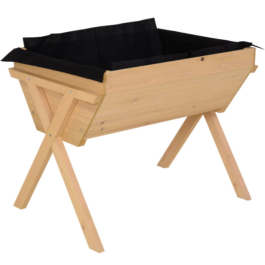 Outsunny Huerto Urbano Mesa Cultivo Para Plantas Hortalizas Con 4 Orificios_0