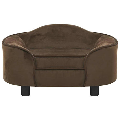 Vidaxl Sofá Para Perros Felpa Marrón 67x47x36 Cm_1