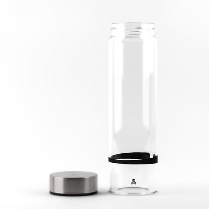 Botella De Agua En Borosilicato Tapón De Rosca 600ml Negro/transparente Scalpers Home_3