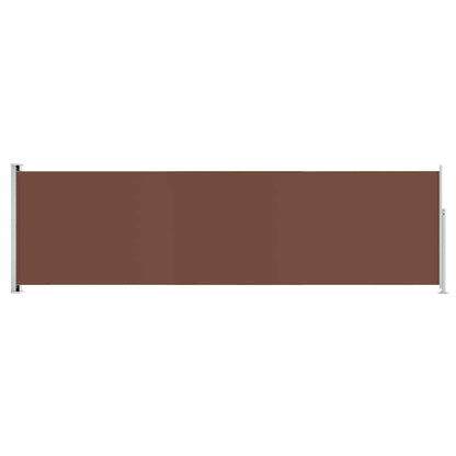Vidaxl Toldo Lateral Retráctil De Jardín Marrón 180x600 Cm_0
