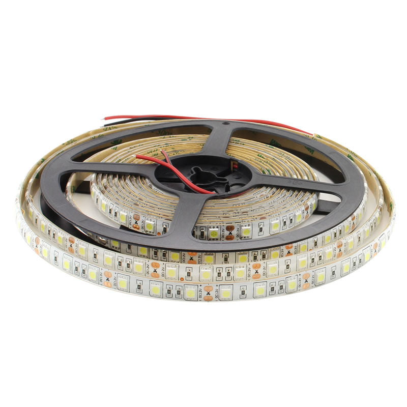 Tira Led Monocolor Hq Smd5050, Dc12v, 5m (60 Led/m), 72w, Ip65, Blanco Neutro_2