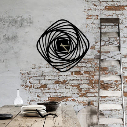 Reloj De Pared Metal Estilo Flor_1
