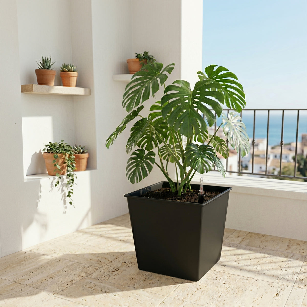 Maceta Con Autorriego De Polipropileno 67 L 42x42x38 Cm Hortalia_1