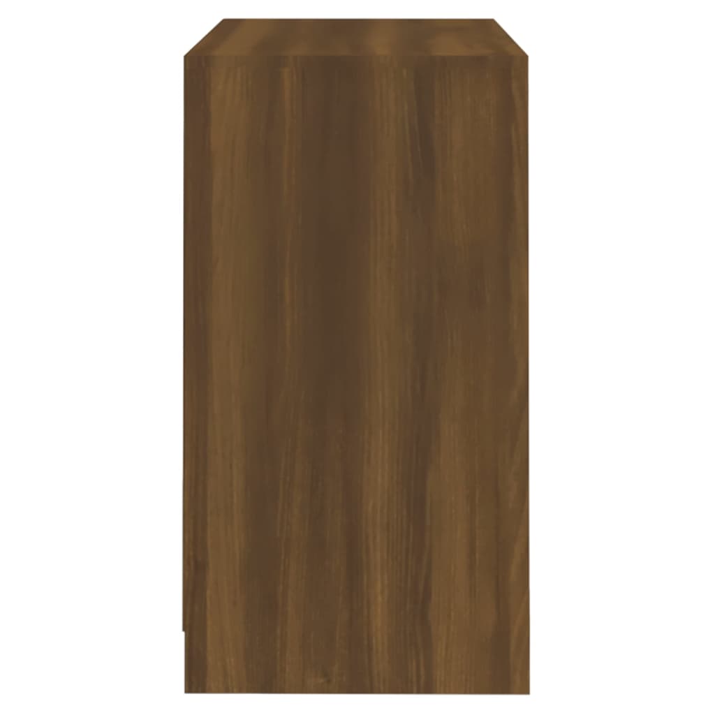 Aparador De Madera Contrachapada Marrón Roble 70x41x75 Cm / Vetonek_4