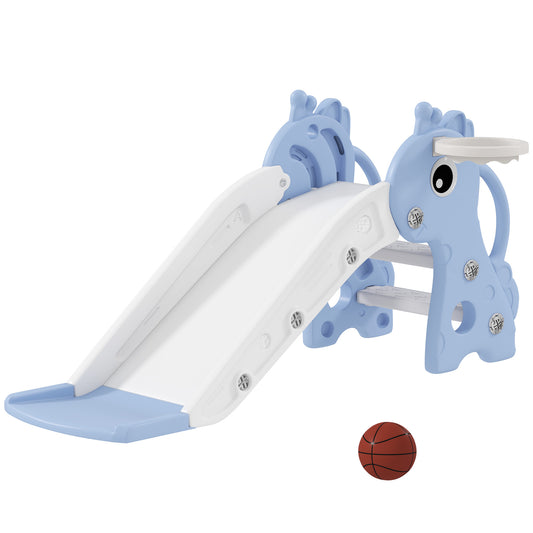 Aiyaplay Tobogán Infantil 3 En 1 Para Niños De 1-3 Años 106x51,5x52 Cm Azul_0