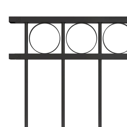 Panel De Valla De Acero 1,7x1,2 M Negro / Vetonek_0