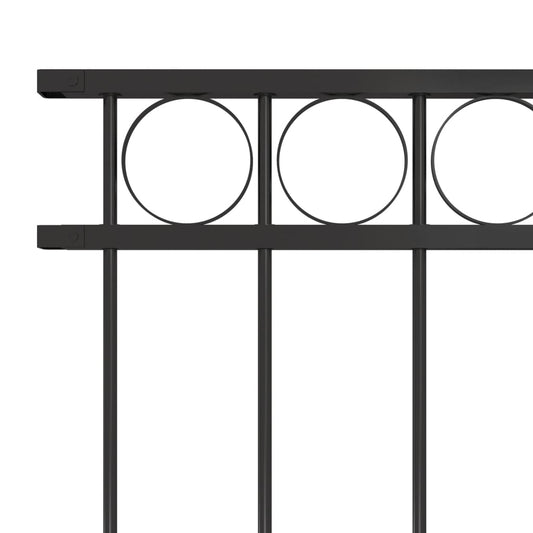Panel De Valla De Acero 1,7x1,2 M Negro / Vetonek_0
