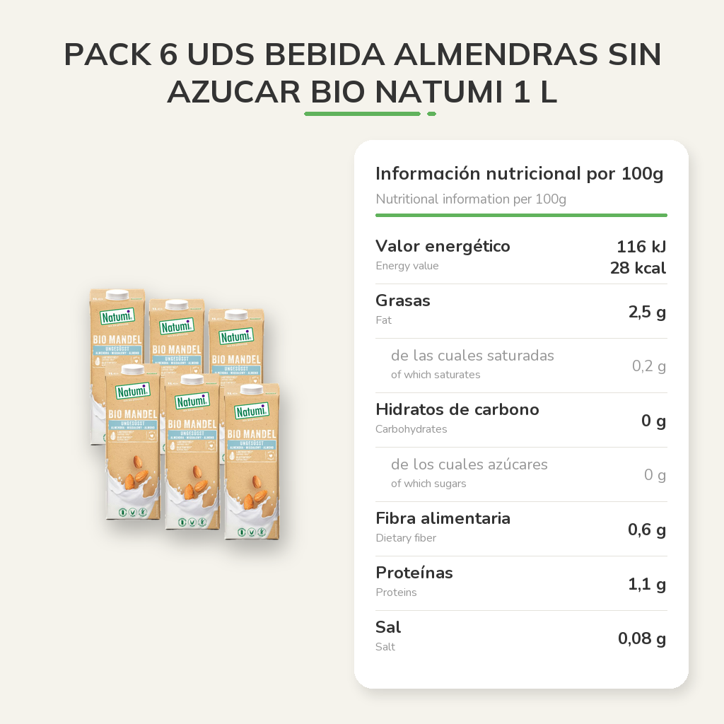 Información nutricional