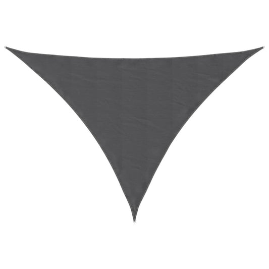 Vidaxl Toldo De Vela Triangular Tela Oxford Gris Antracita 3x3x4,24 M_0