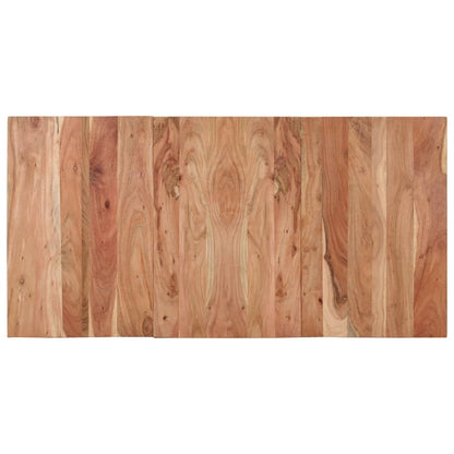 Mesa De Comedor Madera Maciza De Acacia Negra 140x70x76 Cm_2