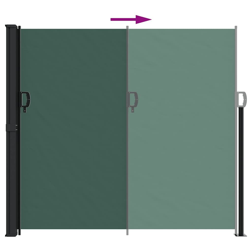 Vidaxl Toldo Lateral Retráctil Verde Oscuro 180x300 Cm_4