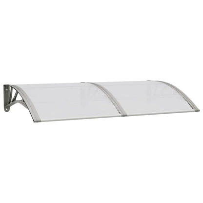 Marquesina De Puerta Policarbonato Gris 150x75 Cm_0