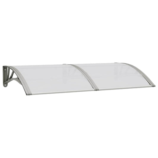 Marquesina De Puerta Policarbonato Gris 150x75 Cm_0