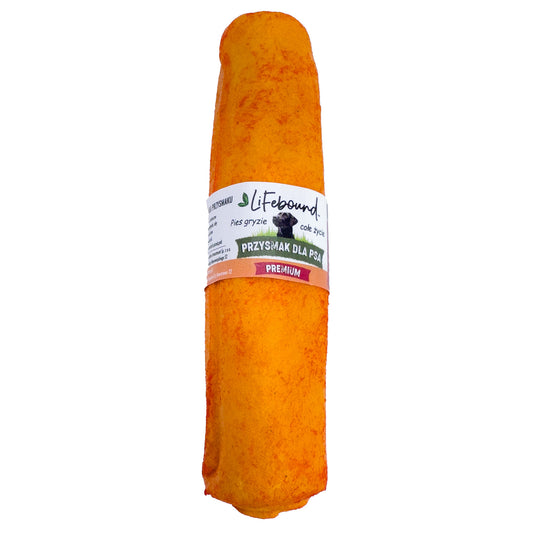 Lifebound - Hueso Masticable Natural Para Perros De Cuero De Ternera En Forma De Rollo Sabor Pizza - 10 Piezas - M