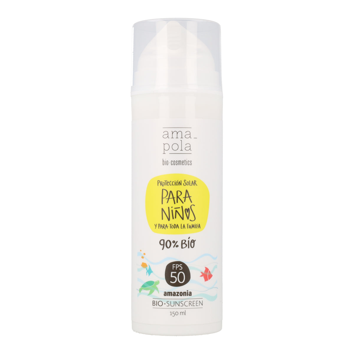 Protector solar infantil SPF 50 Amazonia Amapola 150 ml