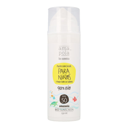 Protector solar infantil SPF 50 Amazonia Amapola 150 ml