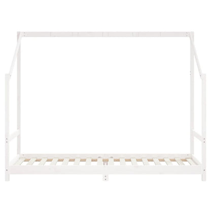 Vidaxl Estructura De Cama Para Niños Madera Pino Blanco 2x(80x200) Cm_5