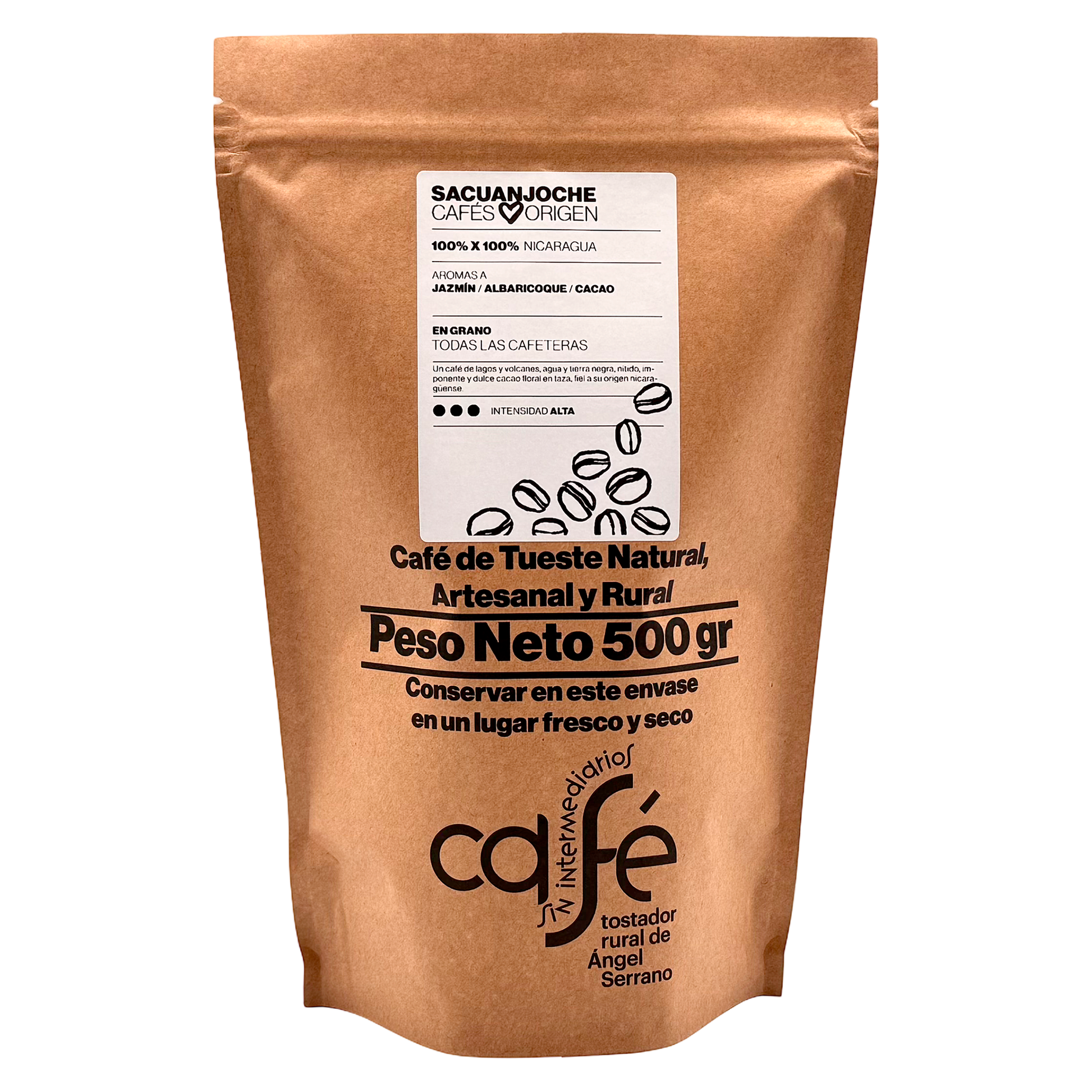 Cafe Sin Intermediarios Café Nicaragua Sacuanjoche En Grano 500 G_0