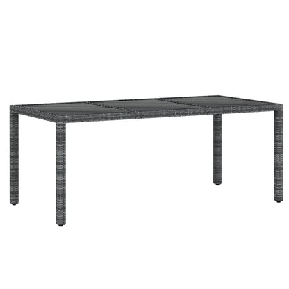 Vidaxl Juego De Comedor Para Jardín 9 Piezas Ratán Sintético Gris_5