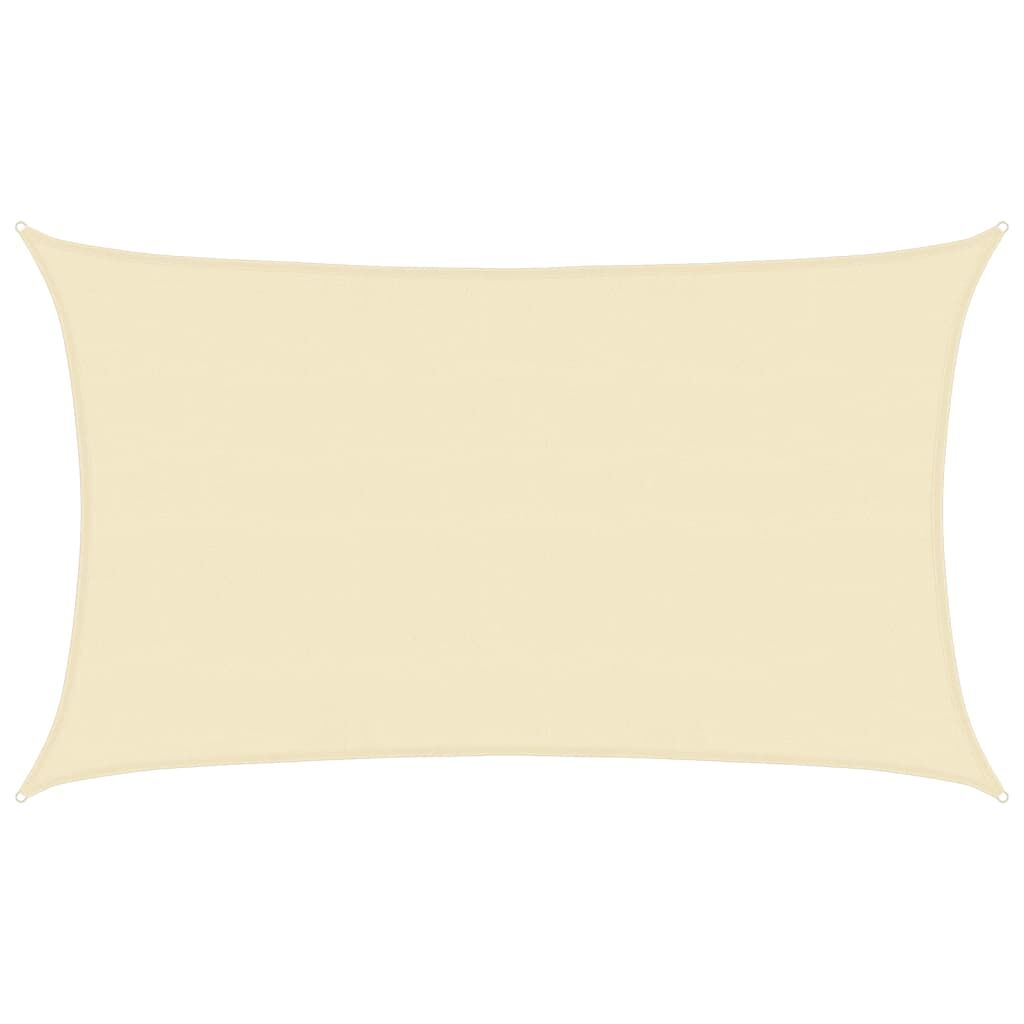 Vidaxl Toldo De Vela Crema Hdpe 160 G/m² 5x8 M_0