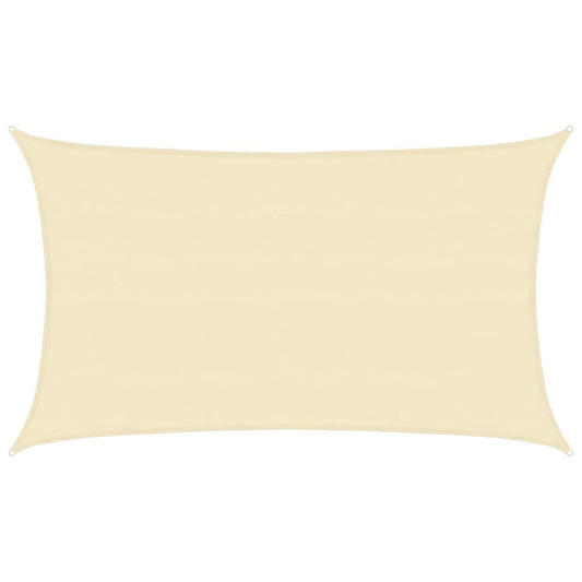 Vidaxl Toldo De Vela Crema Hdpe 160 G/m² 5x8 M_0