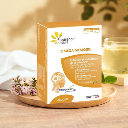 Omega Memoria Fleurance Nature 30 Comprimidos + 30 Cápsulas_0